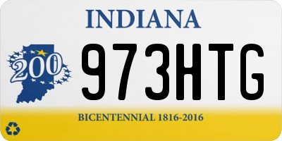 IN license plate 973HTG