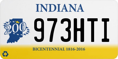 IN license plate 973HTI