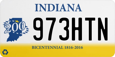 IN license plate 973HTN