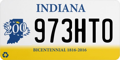 IN license plate 973HTO