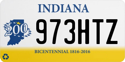 IN license plate 973HTZ
