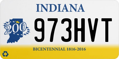 IN license plate 973HVT