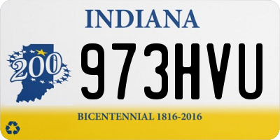 IN license plate 973HVU