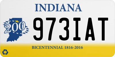IN license plate 973IAT