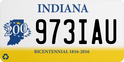 IN license plate 973IAU