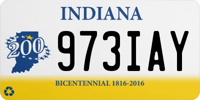 IN license plate 973IAY