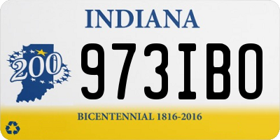 IN license plate 973IBO