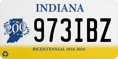 IN license plate 973IBZ