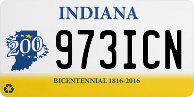 IN license plate 973ICN