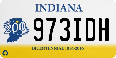 IN license plate 973IDH