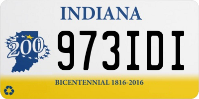 IN license plate 973IDI