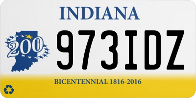 IN license plate 973IDZ