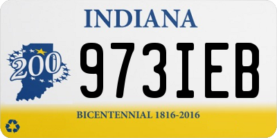 IN license plate 973IEB