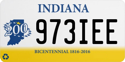 IN license plate 973IEE