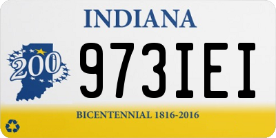 IN license plate 973IEI