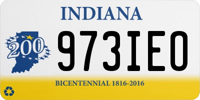 IN license plate 973IEO
