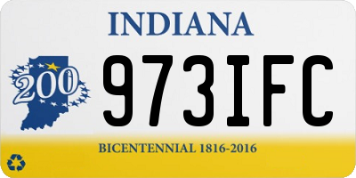 IN license plate 973IFC