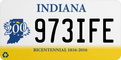 IN license plate 973IFE