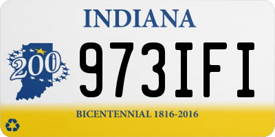 IN license plate 973IFI