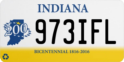 IN license plate 973IFL