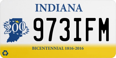 IN license plate 973IFM