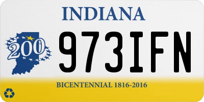 IN license plate 973IFN