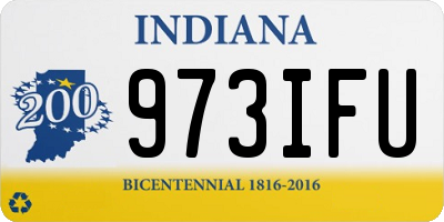 IN license plate 973IFU