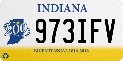 IN license plate 973IFV