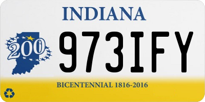 IN license plate 973IFY