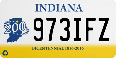 IN license plate 973IFZ