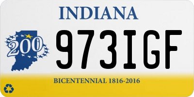IN license plate 973IGF