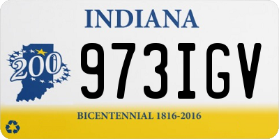IN license plate 973IGV