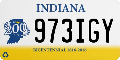 IN license plate 973IGY