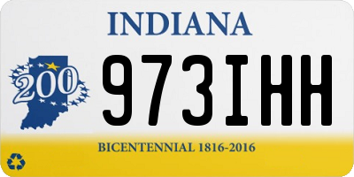 IN license plate 973IHH