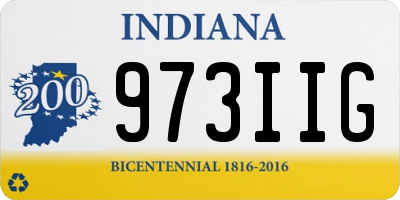 IN license plate 973IIG