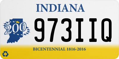 IN license plate 973IIQ