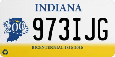 IN license plate 973IJG