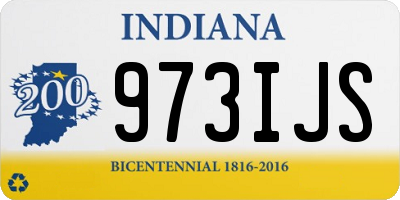 IN license plate 973IJS