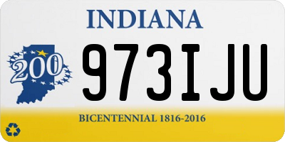 IN license plate 973IJU
