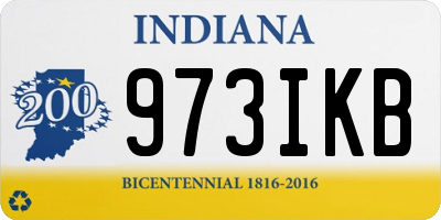 IN license plate 973IKB