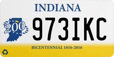 IN license plate 973IKC