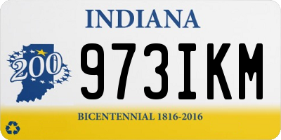 IN license plate 973IKM