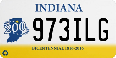 IN license plate 973ILG