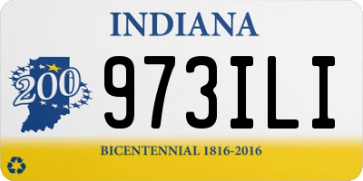 IN license plate 973ILI
