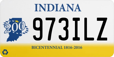 IN license plate 973ILZ