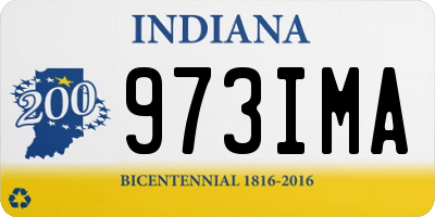 IN license plate 973IMA