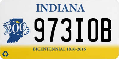 IN license plate 973IOB