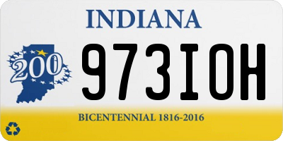 IN license plate 973IOH
