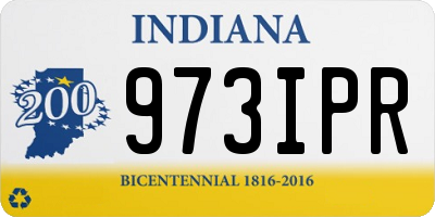 IN license plate 973IPR
