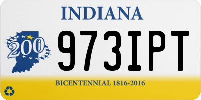 IN license plate 973IPT